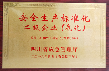 2019年四川省應(yīng)急管理廳安全生產(chǎn)標(biāo)準(zhǔn)化二級(jí)企業(yè).png 2019年四川省應(yīng)急管理廳安全生產(chǎn)標(biāo)準(zhǔn)化二級(jí)企業(yè).png